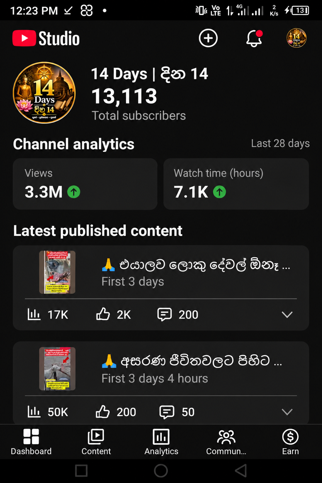 14 days දින 14